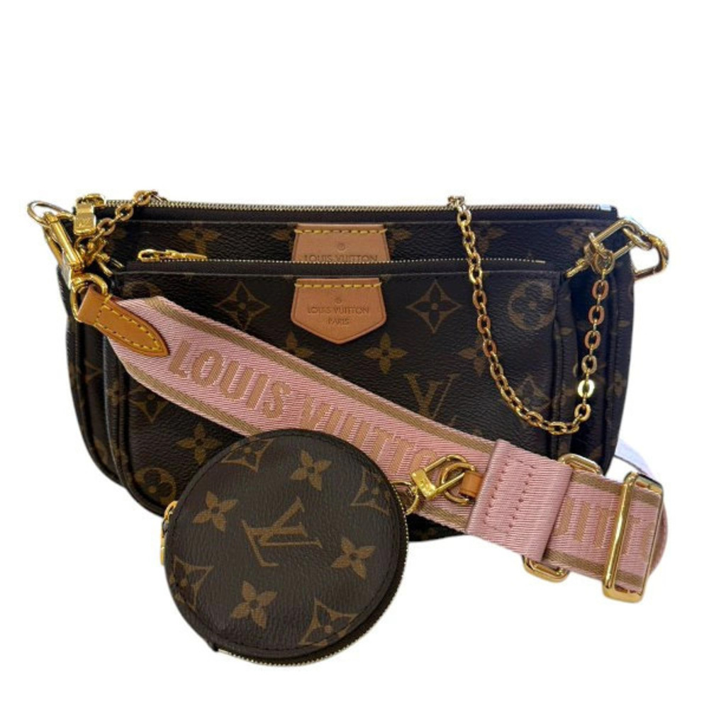Louis Vuitton Multicolor Pochette Accessoires Monogram Shoulder Bag Canvas Black